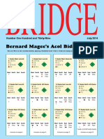 Bernard Magee's Acol Bidding Quiz: Number One Hundred and Thirty-Nine July 2014