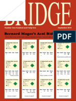 Bernard Magee's Acol Bidding Quiz: Number One Hundred and Forty-One September 2014