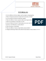 Tutorial # 4: CS-602: Computer Networks Gaurav Dubey