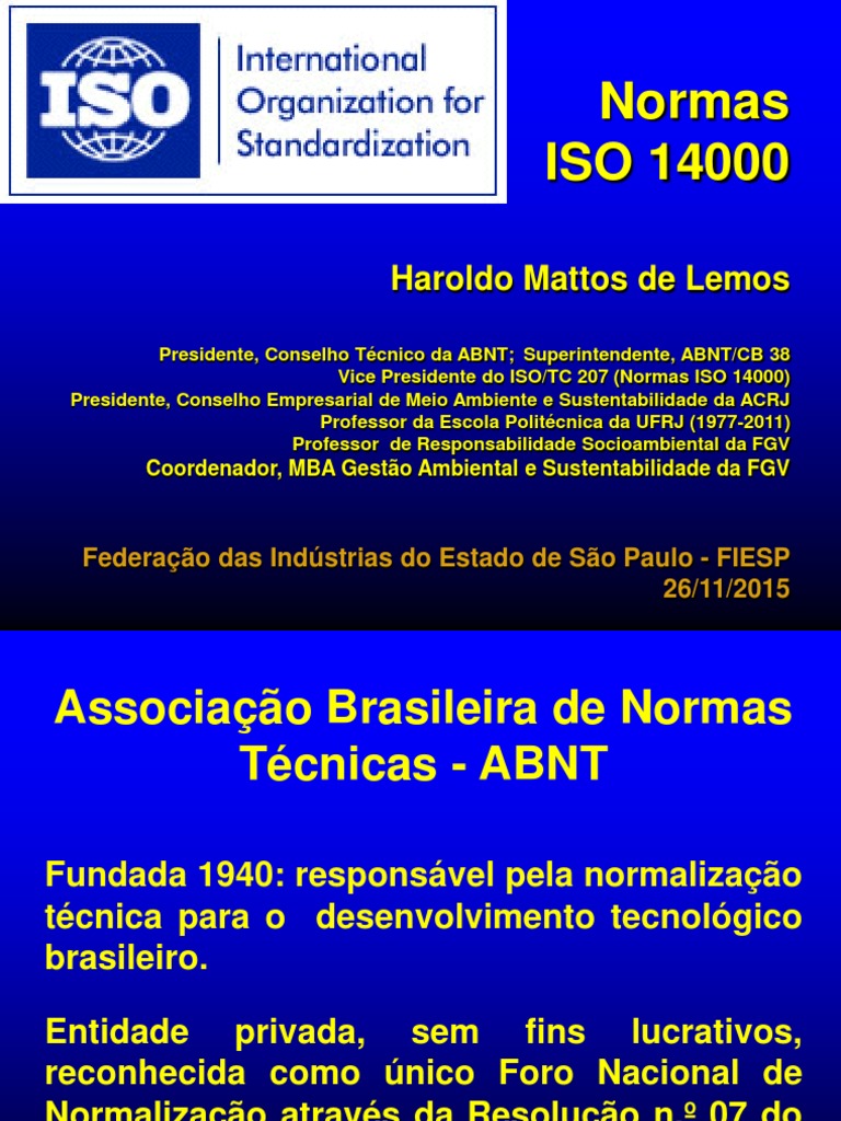 Normas Iso 14000 Final Fiesp PDF | PDF | Avaliação do ciclo de vida ...