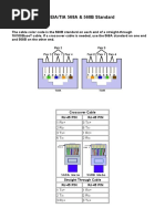 EIA/TIA 568A & 568B Standard: 1 RX+ 3 TX+ 2 Rc-6 TX - 3 TX+ 1 RC+ 6 TX - 2 RC