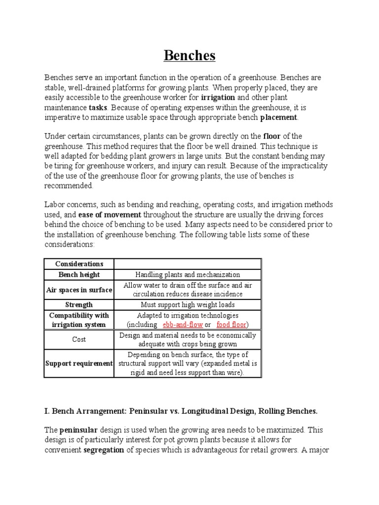PPT - Greenhouse Benching Types: A Brief Review of Layouts and Designs  PowerPoint Presentation - ID:1000171, image size:768x1024