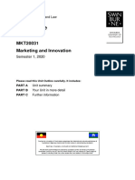 Unit Outline: MKT20031 Marketing and Innovation