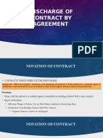 Discharge of Contract by Agreement