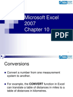Excel Unit Conversions