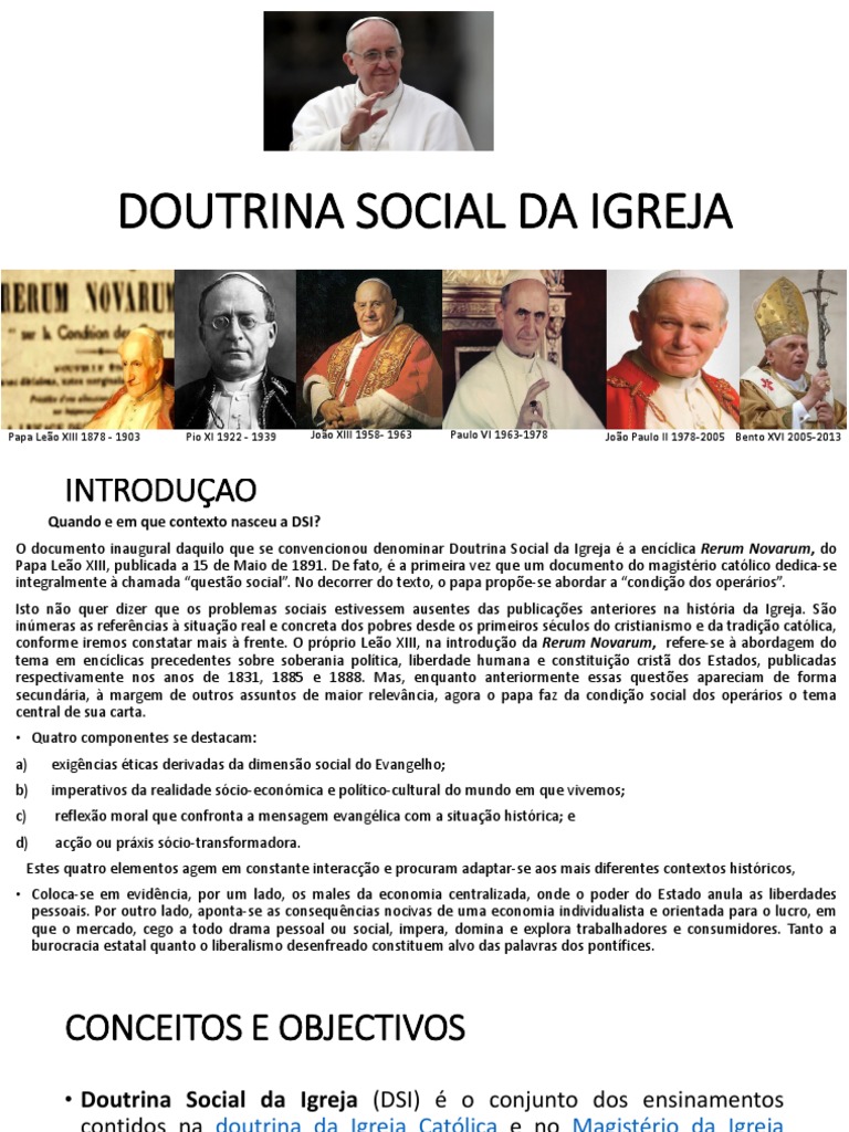 PDF) RERUM NOVARUM, Papa Leão XIII - Resumo