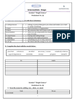 Intermediate Stage: Module 7 "Bright Futures" Worksheet No.