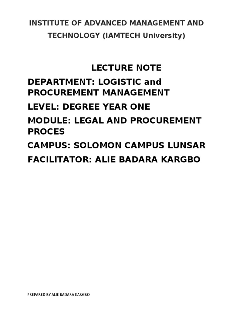 Procurement Process Management Guide | PDF | Procurement | Request For ...