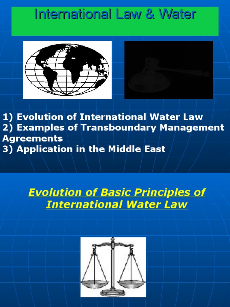International Water Law | PDF | Euphrates | Hydrology