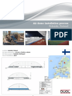 Installation Process, 115,2m X 70,85m X 20,0m Air Dome - Helsinki, Finland Signed