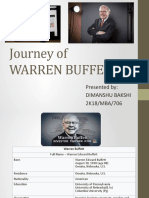 Journey of Warren Buffett: Presented By: Dimanshu Bakshi 2K18/MBA/706