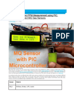 Gas Detection and PPM Measurement Using PIC Microcontroller
