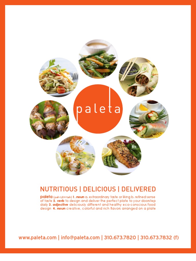 Brochure Italian Cuisine Lunch