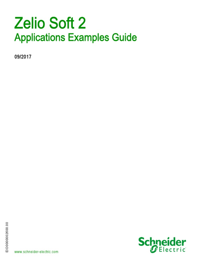 Zelio Soft 2: Applications Examples Guide | PDF | Safety | Greenhouse