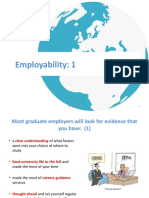 Employability: 1: Developing Your Professional Brand