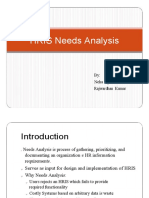 HRIS Needs Analysis