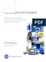 Operating Service Procedure: MS Series Nominal Seat Protector, Wear Bushing, and Spear Running Tools