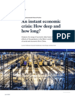 An Instant Economic Crisis: How Deep and How Long?