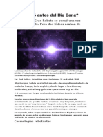 Qué Pasó Antes Del Big Bang