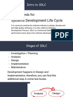 Intro to SDLC and its stages