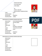 Form Biodata Kta Pramuka Kwarcab Banyumas