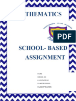 Sba Sample - Csec Math | PDF | Questionnaire | Chart