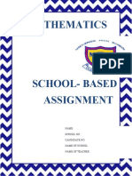 Mathematics SBA Take 2 (A)