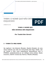 YHWH_ O NOME QUE NÃO DEVERIA SER ESQUECIDO __ Judaísmo Nazareno