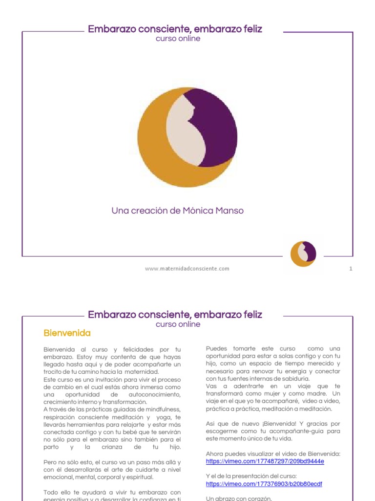 Embarazo Consciente - Monica Manso PDF, PDF, El embarazo