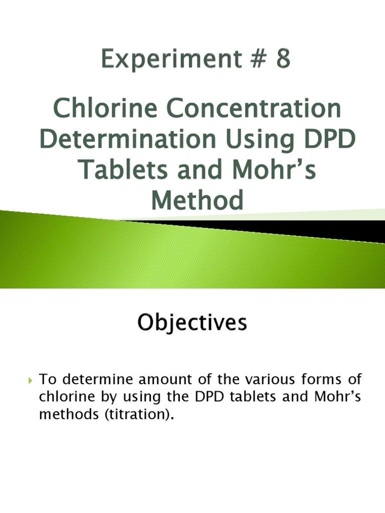 Chlorine Test | PDF | Chlorine | Titration