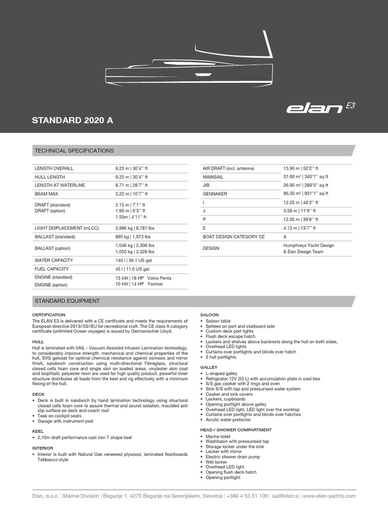 E3 Standard-EU 2020A BZ CN PDF | PDF | Deck (Ship) | Hull (Watercraft)