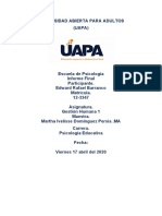 Trabajo Final de Gestion Humana Proyecto de Investigacion de Los Subsistemas de RRHH1GRUPO RICA