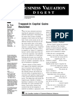 VOLUME 4 BUSINESS VALUATION ISSUE 2: TRAPPED-IN CAPITAL GAINS REVISITED