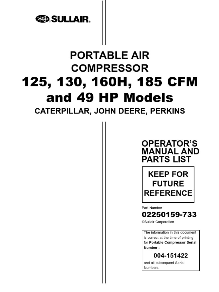 Sullair Compressor Service Manual