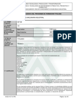 Programa de Formaci+ N Mec+ínico de Maquinaria Industrial PDF