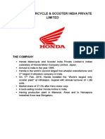 Honda Motorcycle & Scooter India Private Limited: The Company