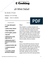 Lentil-and-Mint Salad Recipe