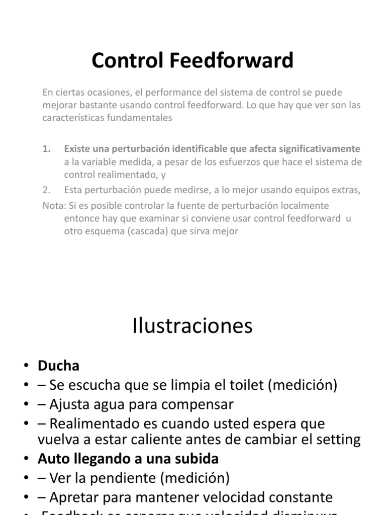 Control Feedforward en Sistemas de Control | PDF | Realimentación ...