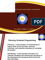 By: Engr. Romel N. Vingua: Ce 521 - Construction Method and Project Management