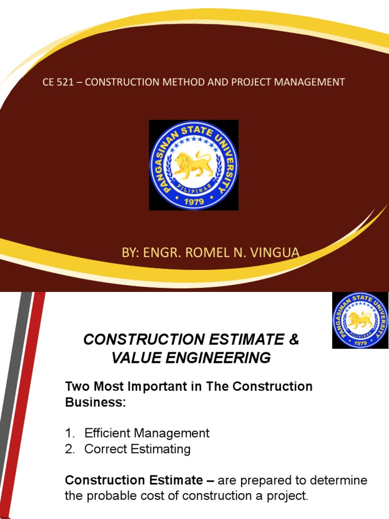 deck construction cost estimator on Cmpm Lecture 4 Construction Estimate Value Engineering Copy Building Information Modeling Cost