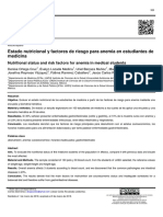 Estado Nutricional y Factores de Riesgo para Anemia en Estudiantes de Medicina