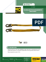 Eslinga de Posicionamiento Regulable Steelpro