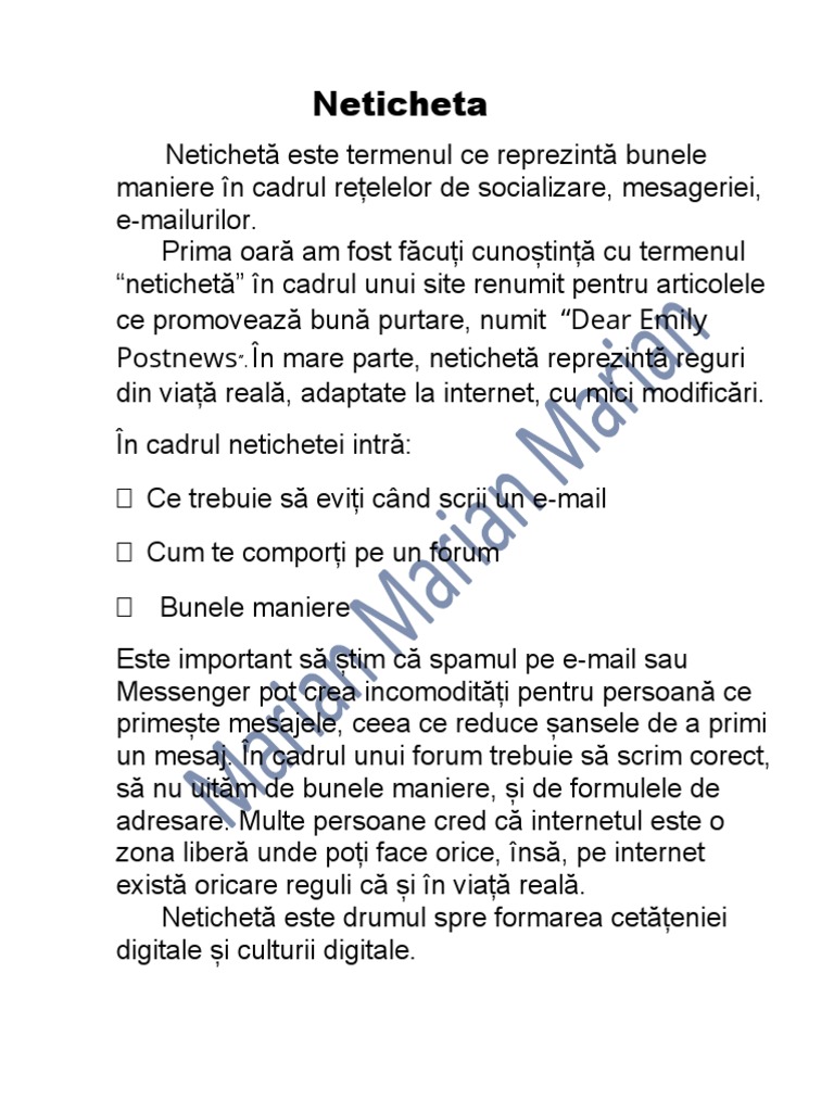 Neticheta | PDF