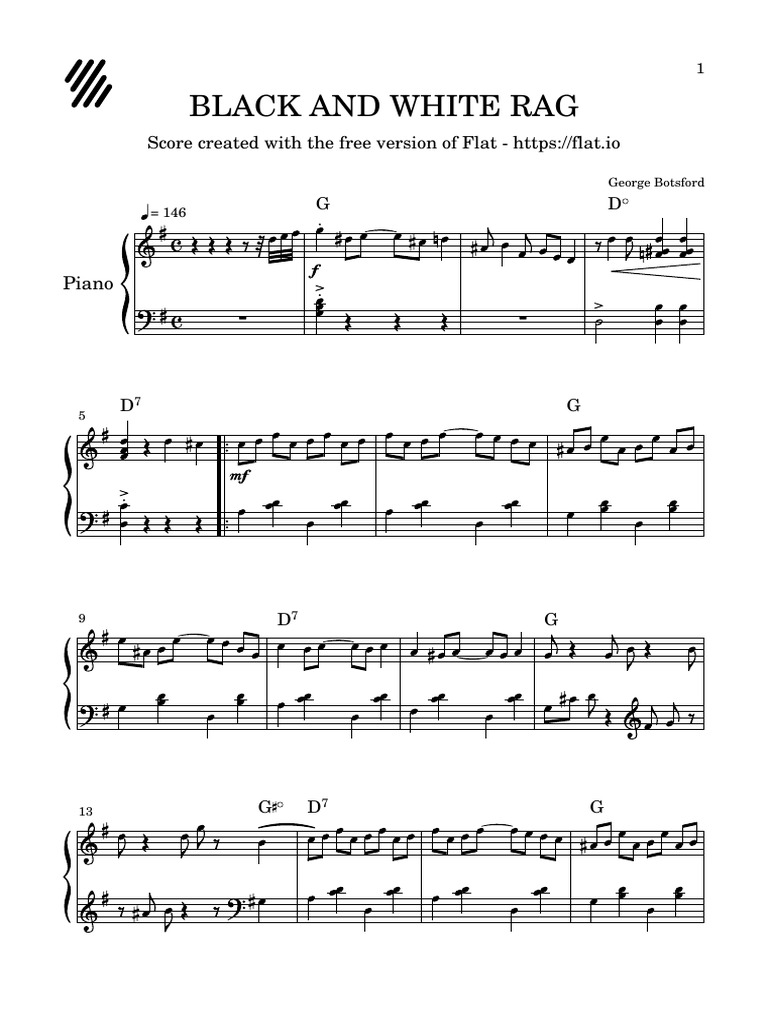 Black and White Rag PDF