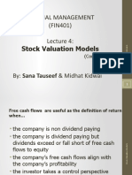 FM-Lecture4 + K-Stock Valuation Contd