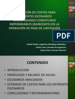 Evaluación de costos para diferentes escenarios incorporando coberturas impermeables (RAINCOATS) en la operación de pads de lixiviación..pdf