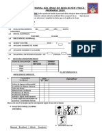 FICHA - EDUCACION FISICA Primaria