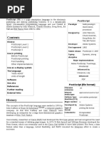 Postscript: Postscript (PS) Is A Page Description Language in The Electronic