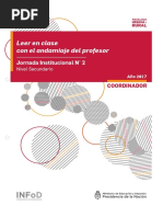 INFOD - Año 2017. Jornada 2. Leer en Clase Con El Andamiaje Del Profesor PDF