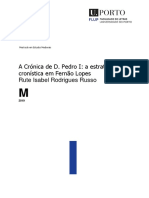 A Crónica de D. Pedro I A Estratégia Cronística em Fernão Lopes